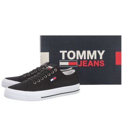 Tommy Hilfiger Long Lace Up Vulc EM0EM00659-BDS Black (TH208-a) bateliai