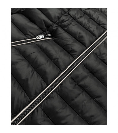 HOODED QUILTED JACKET BLACK (7153) striukė