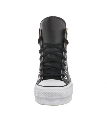 Converse CT All Star Lift Clean Hi Black/Black/White 561675C (CO446-a) bateliai