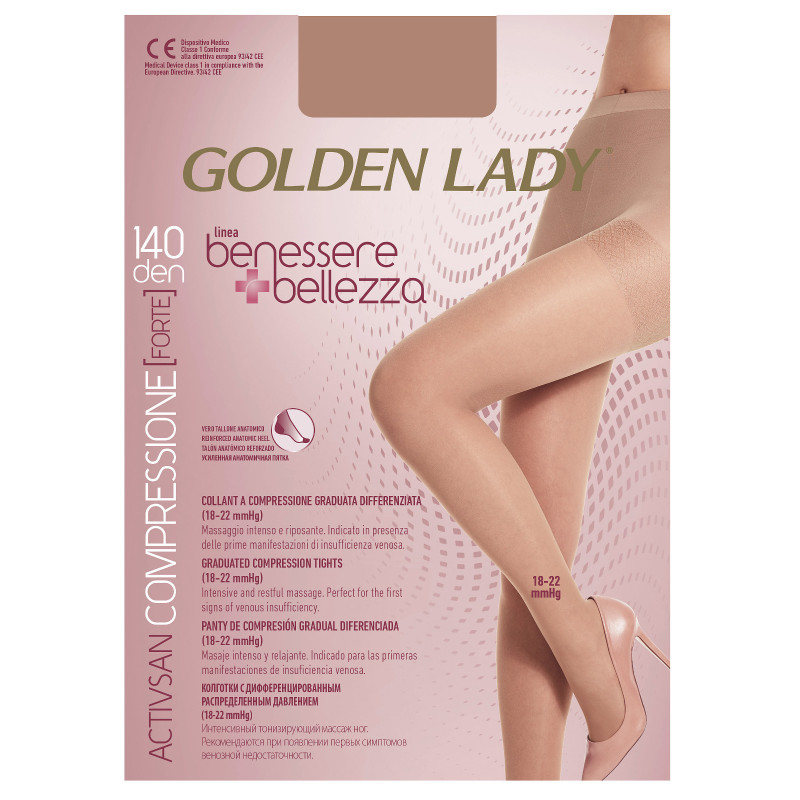 Golden Lady pėdkelnės su likra